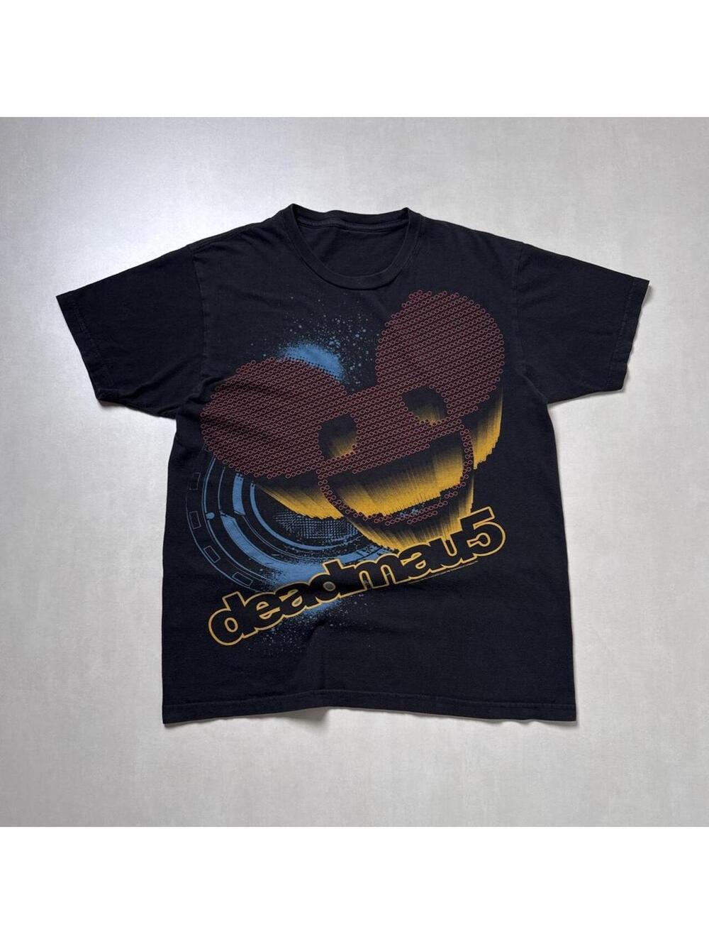 Y2K Deadmau5 EDM 00s promo black graphic t shirt